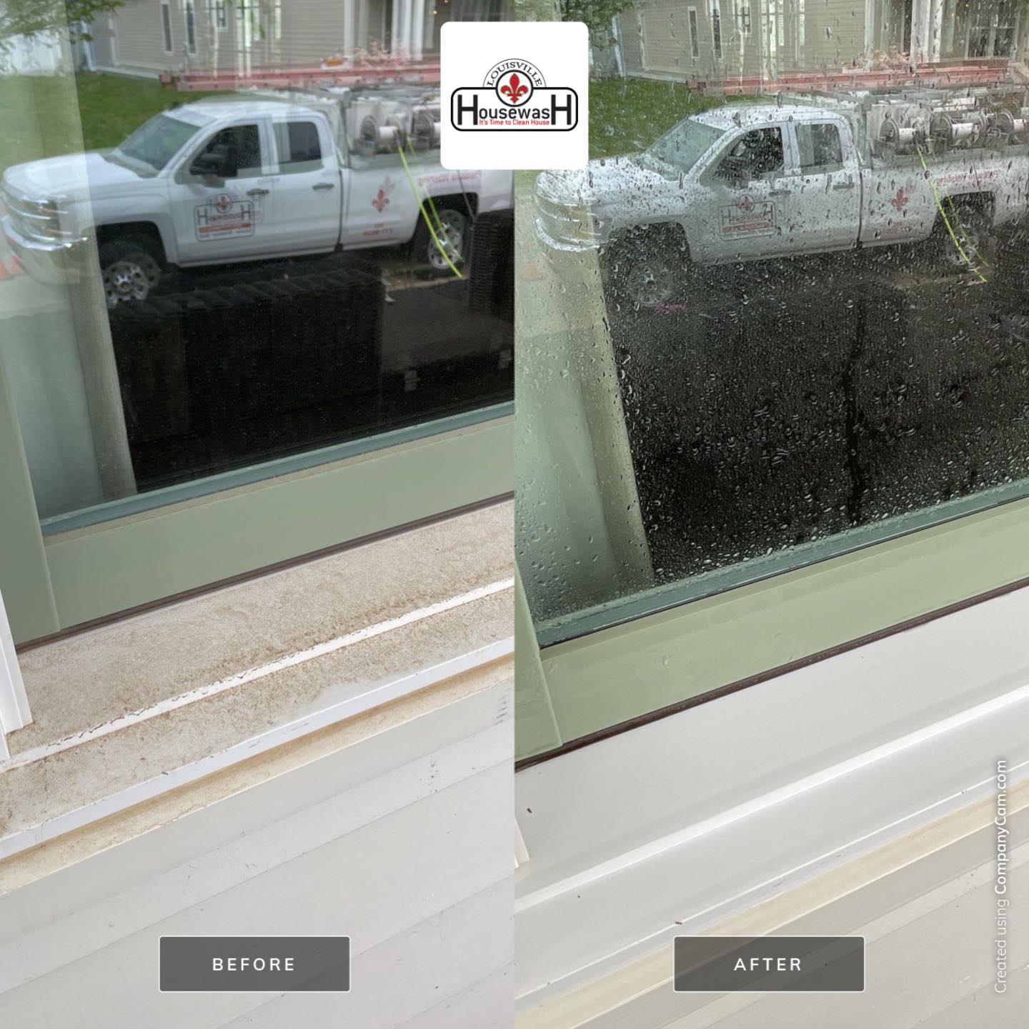 Window glass and track cleaned